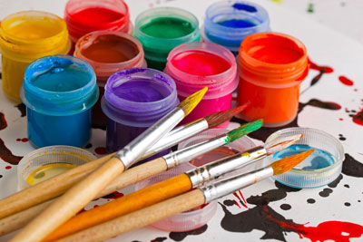 Materiales para pintar y tipos de pintura para manualidades