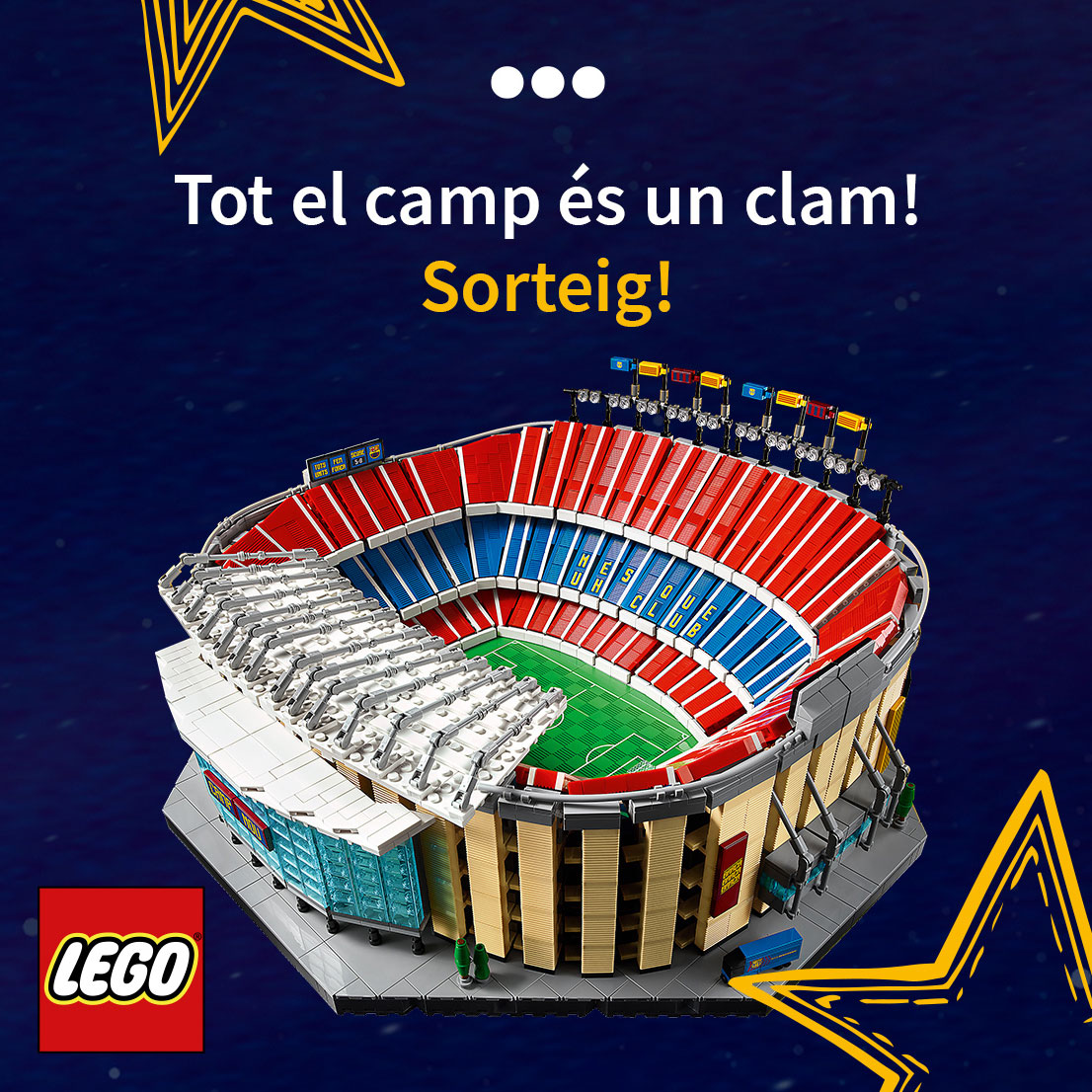 Sorteamos una unidad de LEGO Camp Nou del FCB